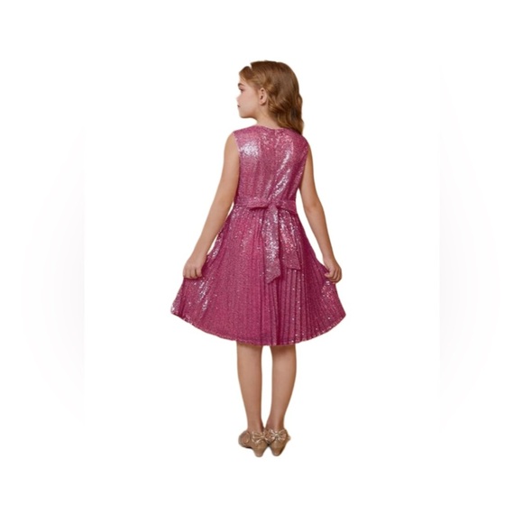 NWT Grace Karin Girls Sequin Dress Sleeveless Prom Party Formal Red Size 10Y - Picture 3 of 8